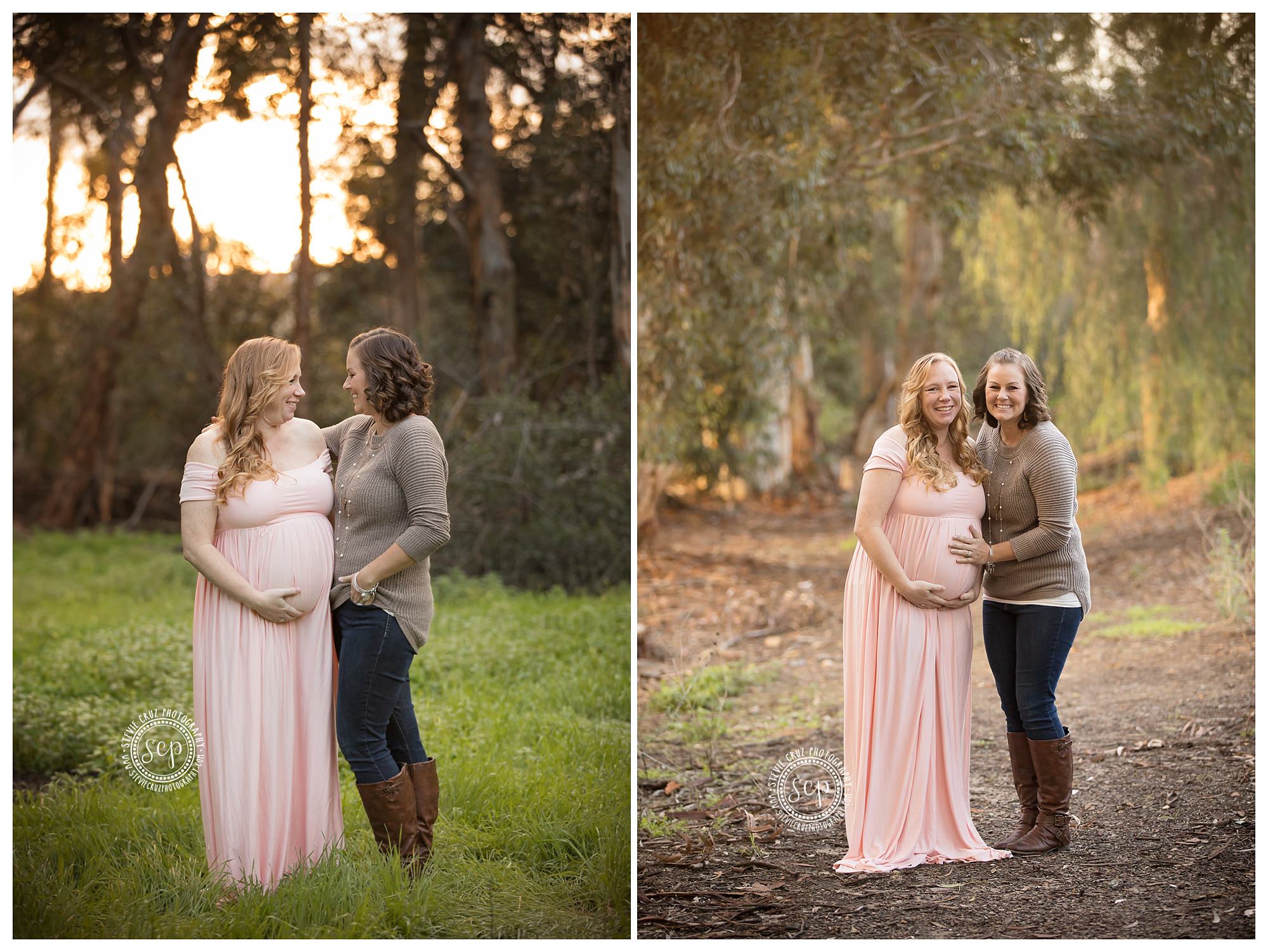 sisters surrogate maternity session