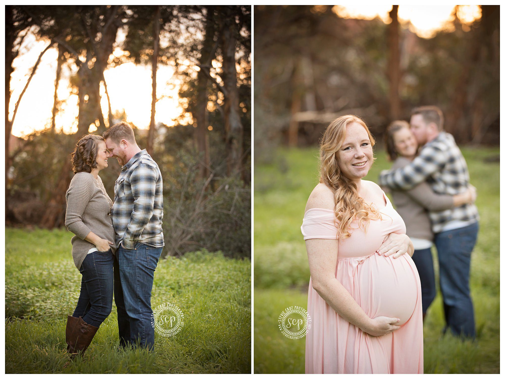 surrogate maternity session with parents