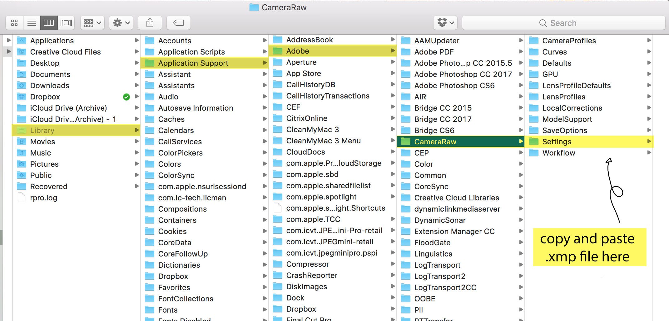 are adobe autosave files hidden on os x